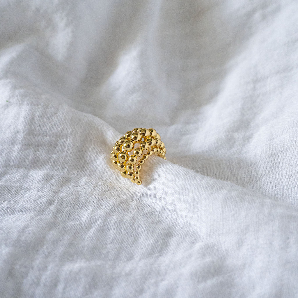 Bubble Ear Cuffs Gold
