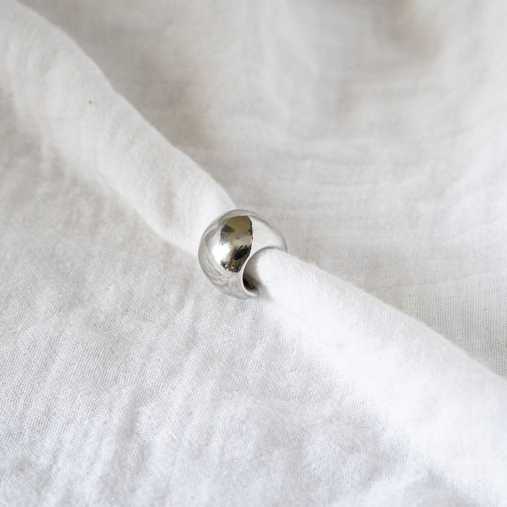 Thick Dome Earcuff Silver