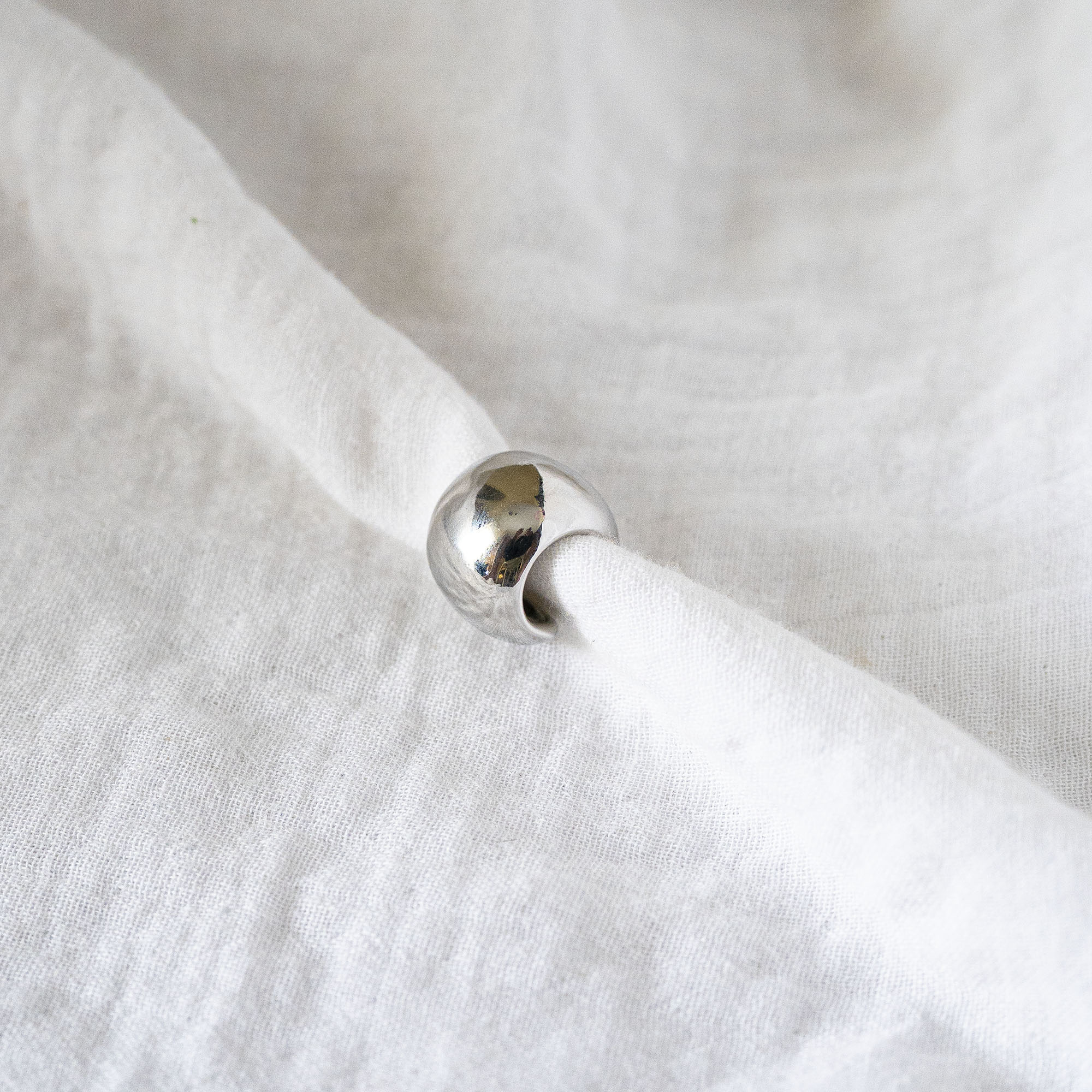 Thick Dome Earcuff Silver