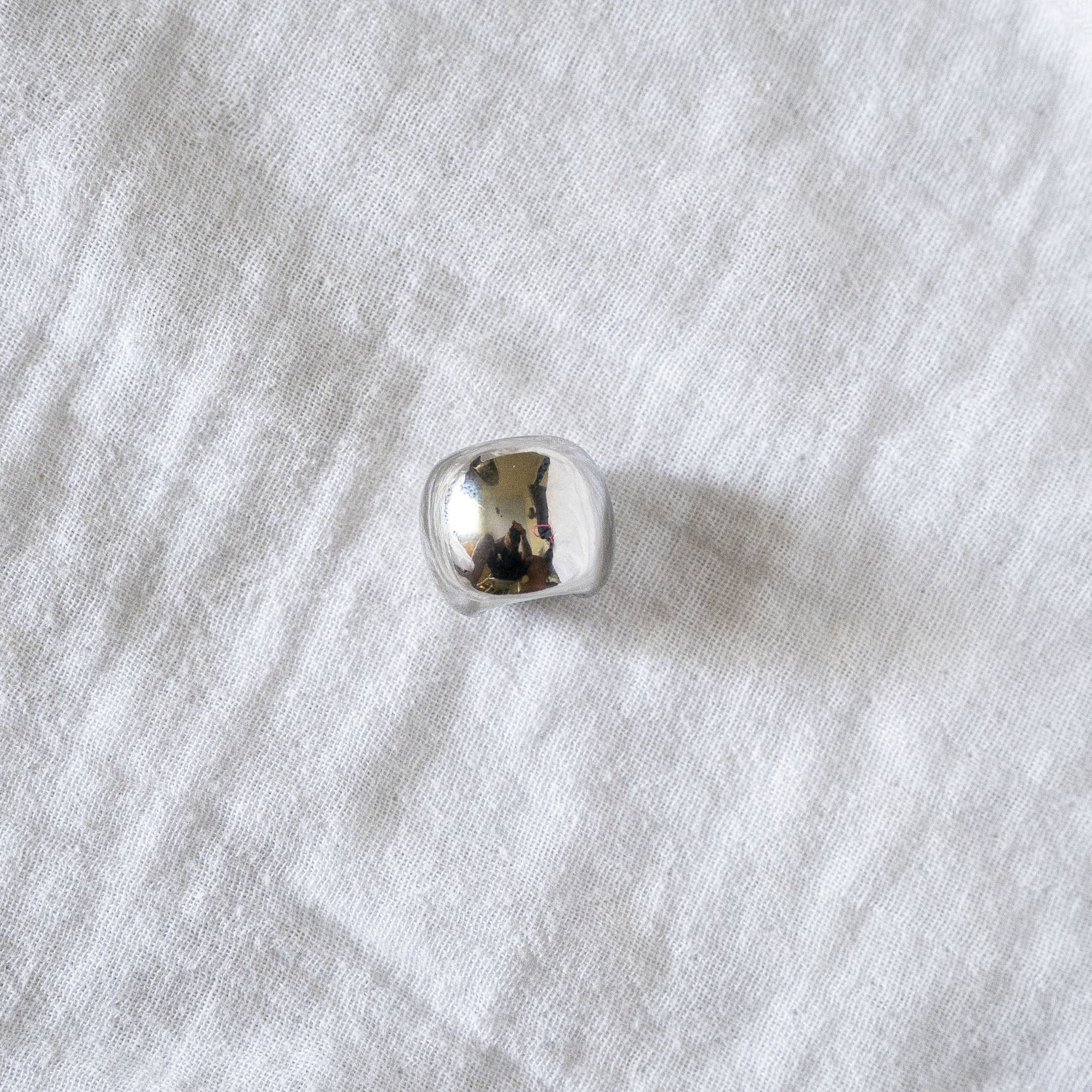 Thick Dome Earcuff Silver