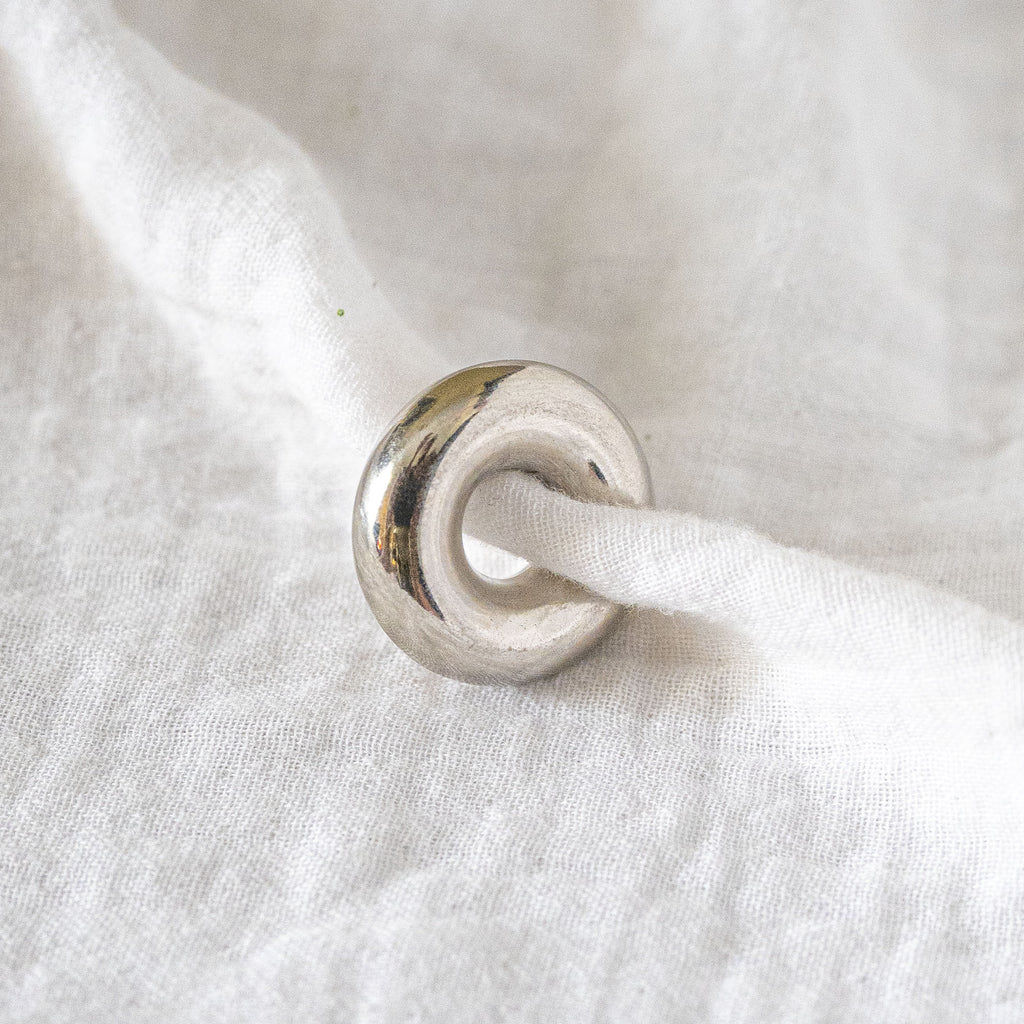 Chunky Polished Silver Minimalist Ear Cuff