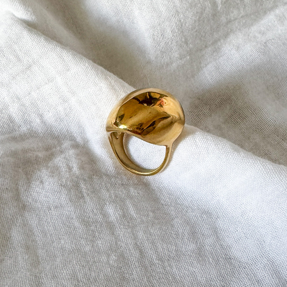 Chunky Thick Rings Gold SIZE 7