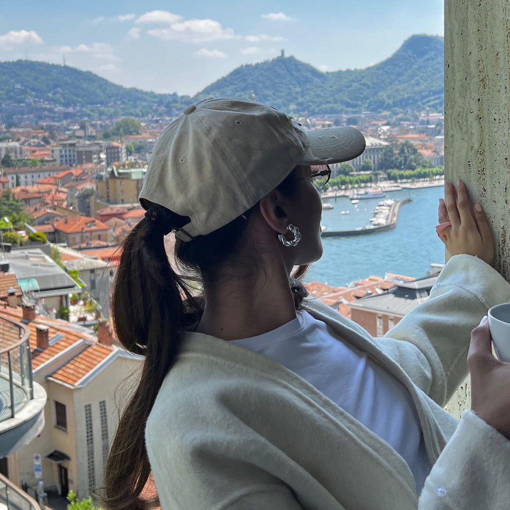 Chunky Twisted Braid Earring Silver