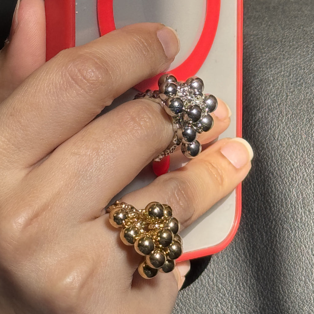 Bubble Ring Silver
