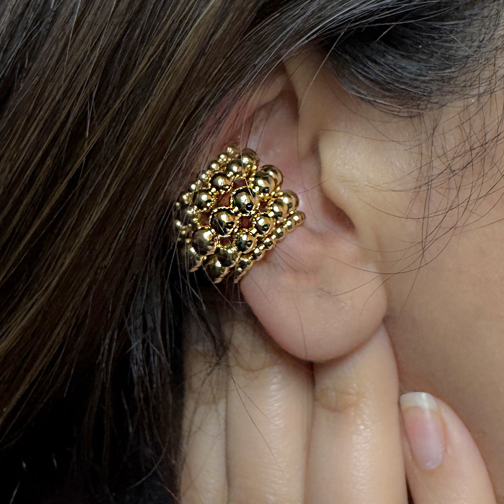 Bubble Ear Cuffs Gold