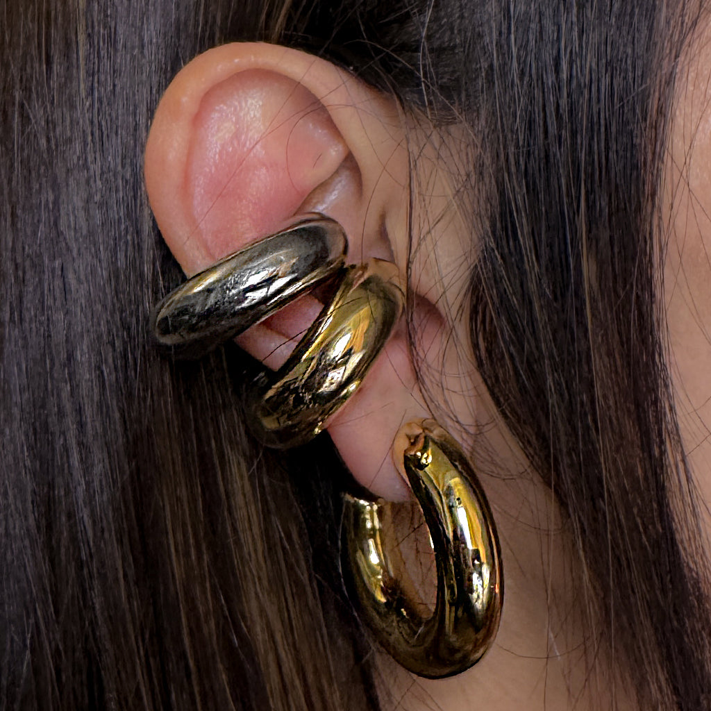 Chunky Gold Minimalist Ear Cuff